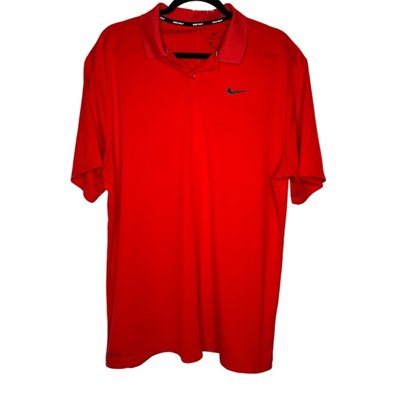 Nike Men’s Red Dri-Fit Polo Shirt Size XL - Picture 1 of 4